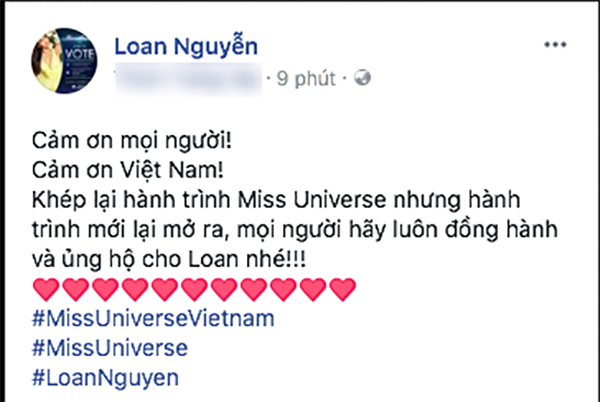 Nguyen Thi Loan noi gi khi truot top 16 Miss Universe 2017?-Hinh-2